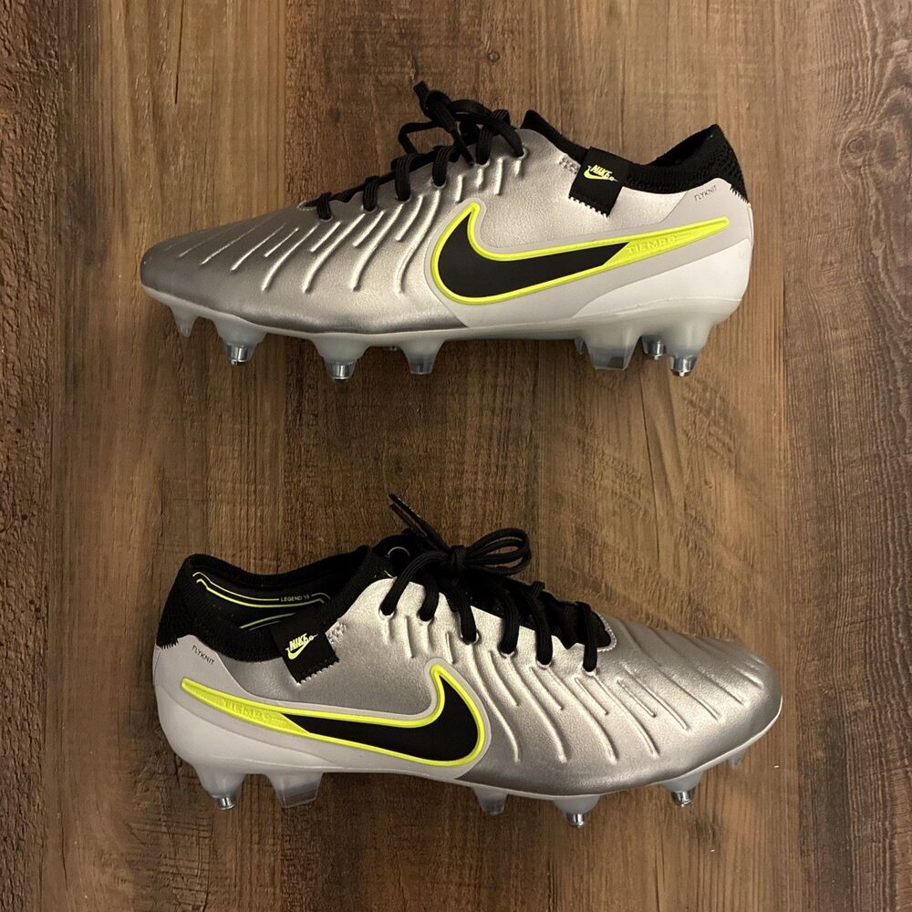 Nike Tiempo Legend 10 Elite Silver SG Pro Anti Clog Men Size 7 Soccer HF4375-002